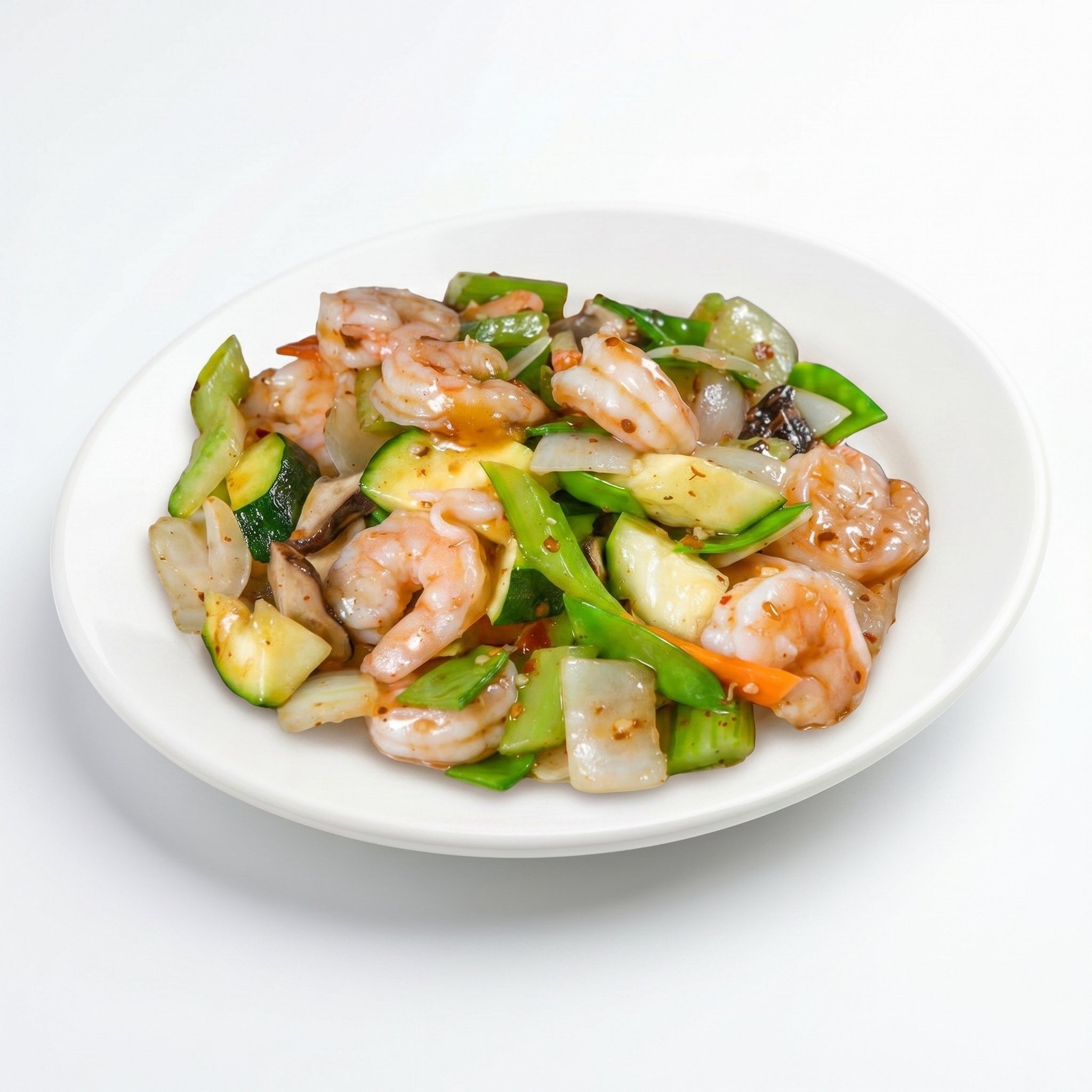 Spicy Garlic Prawns or Sole Fillet.