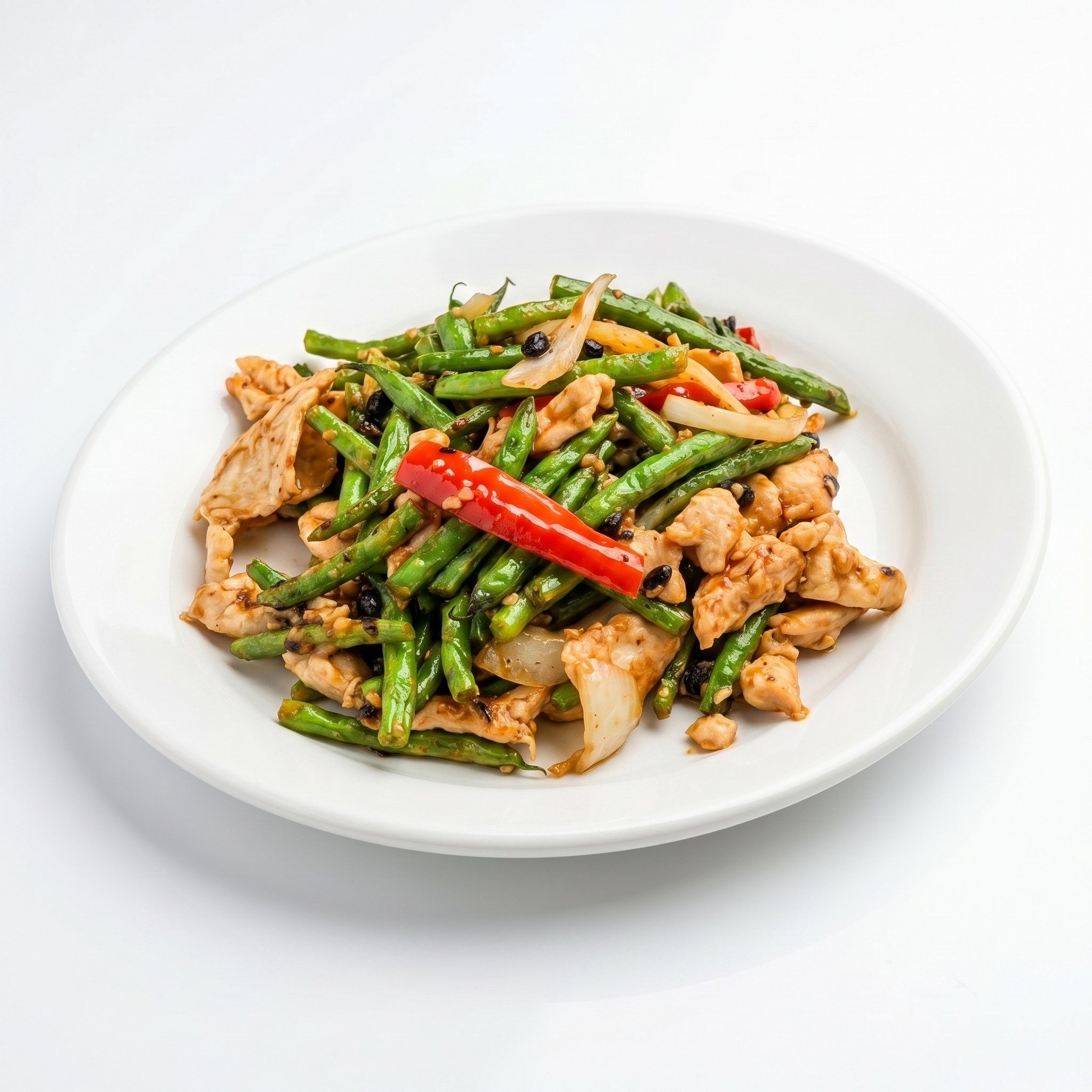 Sautéed Chicken with Black Bean Sauce.