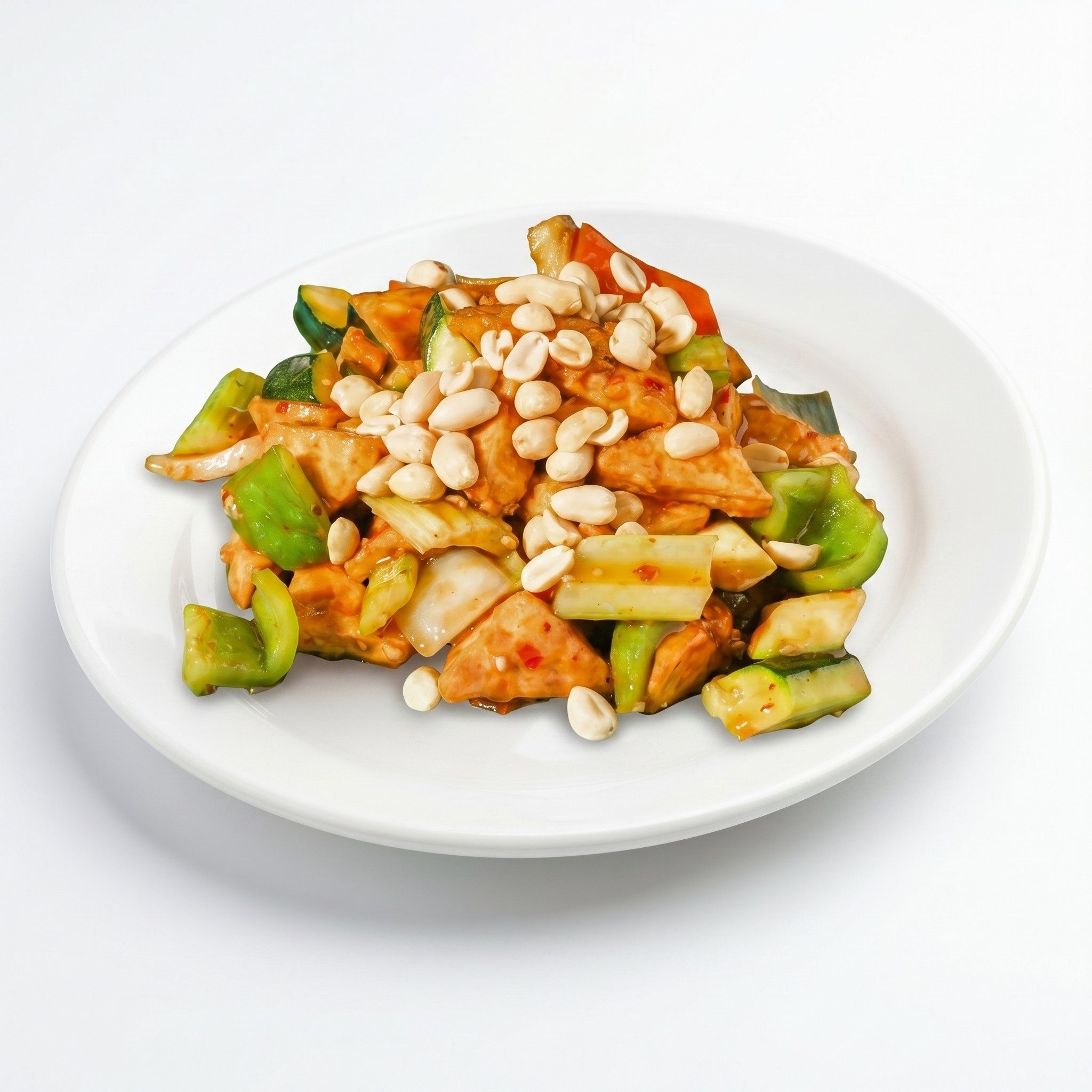 Kung Pao Fried Tofu.